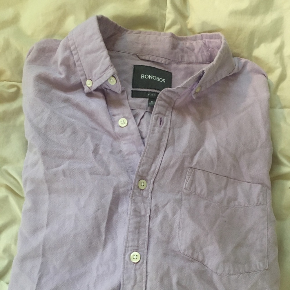 Bonobos Purple Longsleeve Buttonup